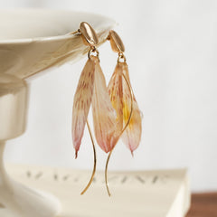 "Fairy Wings" Real Alstroemeria Earrings