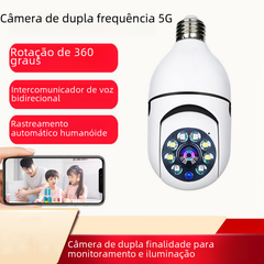 200W Wireless WiFi Security Camera with E27 Socket
