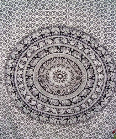 Bohemian Tapestry and Printed Floor Mat for Living Room