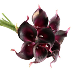 PU Mini Calla Lily Bouquet for Wedding Decoration