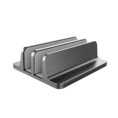 Double Storage Vertical Aluminum Alloy Laptop Stand