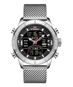 Men's Business Quartz Watch with Alarm and Calendar