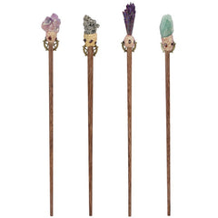 Natural Crystal Stone Magic Wand (33–36 cm)