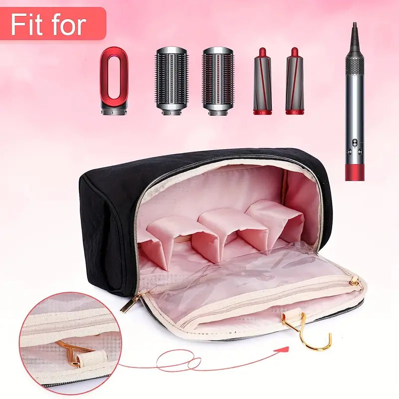 Portable Hair Dryer Storage Bag with Hook