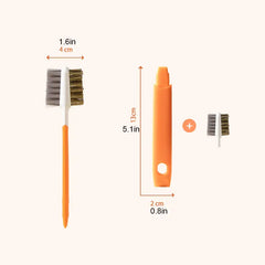 1pc Range Hood Plastic Cleaning Brush and Metal Scrubber