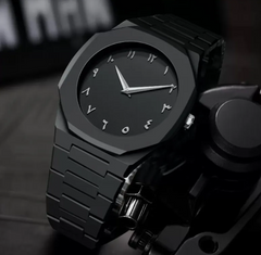 Men's Retro Arabic Digital Quartz Watch